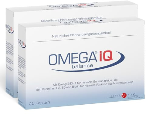 Omega IQ - Omega3 Fettsäuren DHA und EPA in Phospholipid Form bei Stress und Konzentrationsschwäche