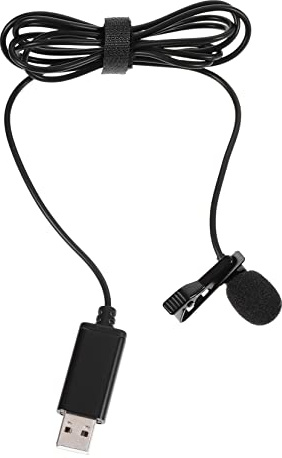 Yardwe Konferenzmikrofon USB-ansteckmikrofon Pc-aufnahmemikrofon mit Stabilem Clip für Streaming Videochats Aufnahmen