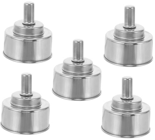 Mipcase 5 Stück Auslaufsichere Und Explosionsgeschützte Alkohollampe Campingheizung Alkoholbrennerlampe Für Labor Verdickte Alkoholbrennerlampe Camping Heizwerkzeug Edelstahl Silber