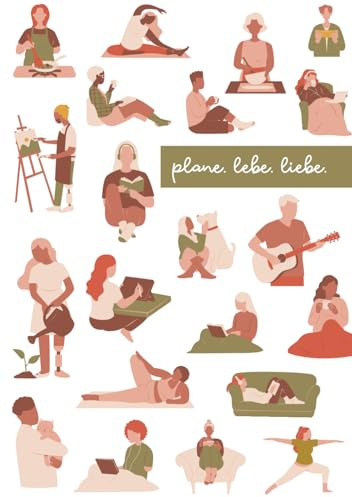 Plane. Lebe. Liebe. – Dein undatierter Wochenkalender zum Ausfüllen - Achtsamkeit Yoga: Achtsamer Wochenplaner ohne festes Datum | 53 Wochen | Mit ... Reflexion | Starte wann du willst