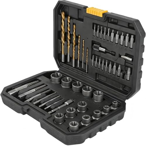 Set Estrattori di Viti Professionali 48 Pezzi, Per rimuovere danneggiati