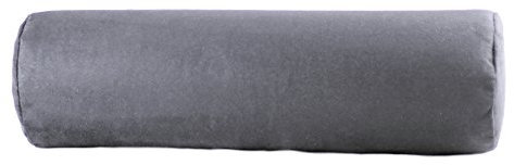 Vertrieb durch Kissen-Fabrik Nackenrolle aus supersoftem Visco-Schaumstoff, Nackenstützkissen, Schlummerrolle (grau)