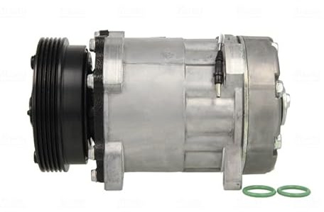 NISSENS 89489 A/C Kompressor für Klimaanlage Klimakompressor mit ID: SD7H15 Kältemittel: R134a PAG 46 mit 117mm Riemenscheibe Rillen: 5