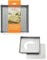 DECORA, 0070025 Stampo per Crostata di dimensioni 21 x 21 x 3,5 h cm, con Fondo Mobile in Acciaio Antiaderente, Quadrata, Rende facile Sformare i Dolci, Design Professionale