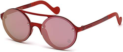 Sonnenbrillen Moncler ML0064 66C SHINY RED 53/17/ UNISEX