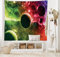 ABAKUHAUS Psychedelisch Wandteppich Cosmos Galaxy Nebulaaus Weiches Mikrofaser Stoff 150 x 110 cm Farben verblassen Nicht Waschbar, Magenta Green