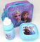 TDL Disney Frozen Set De Regalo Bolsa Aislante + Botella para Beber + Caja De Almuerzo - Licenciado Oficialmente - Lunch Bag + Sports Bottle + Sandwich Box - Gift Bundle