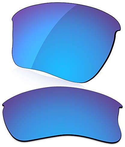 LenzReborn Polarized Lens Replacement for Oakley Flak Jacket XLJ Sunglass - Ice Blue - Polarized Mirrored