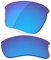 LenzReborn Polarized Lens Replacement for Oakley Flak Jacket XLJ Sunglass - Ice Blue - Polarized Mirrored