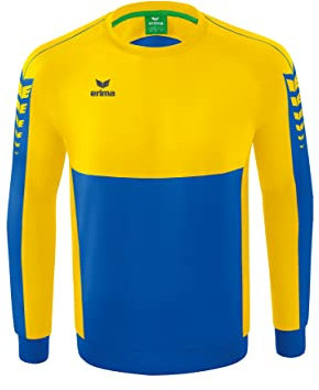 Erima SIX Wings Sweatshirt blaugelb, XL Herren