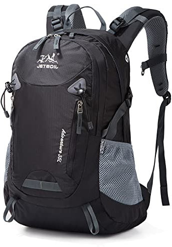 35l caminhadas mochila para as mulheres dos homens à prova dwaterproof água de acampamento ao ar livre mochila viagem escalada esportes montanhismo saco,Black