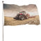 Dekoratives Hausflagge, Hof-Banner, roter Traktor-Saatdruck, alle Jahreszeiten, Feiertage, Willkommensgartenflaggen, Rasendekoration, 120 x 180 cm
