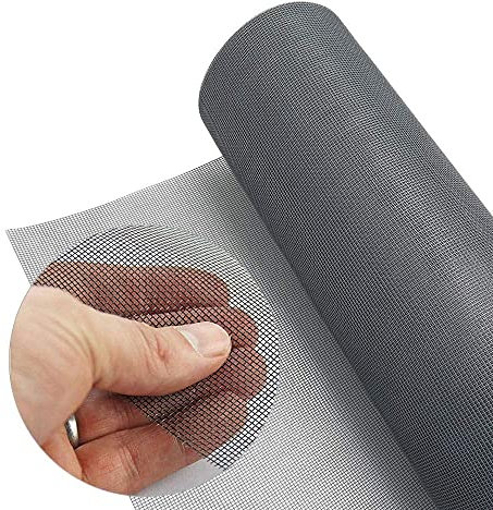 Insect mesh for Windows Mosquito Window Screen Mesh Durable Fly Screens Replacement Fibreglass Fly Bugs Net Grey Colour 2 Meter
