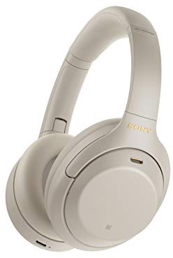 Sony WH-1000XM4 Noise Cancelling Wireless Headphones - 30 hours battery life - Over Ear style - Optimised for Alexa and the Google Assistant - with built-in mic for phone calls - Silver (Renewed)