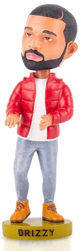 Hotline Drizzy Wackelkopf – Herzbruch, tolle Geschenkidee für jeden Hip-Hop-Fan, Weihnachten oder Geburtstag – Schreibtischkunst