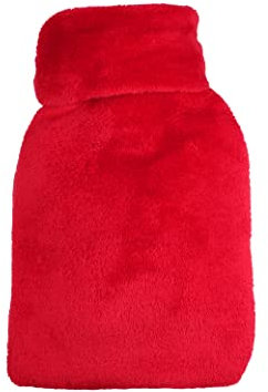Cuddlesoft Red Deluxe Fleece 0.5L Mini Hot Water Bottle & Cover