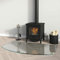 Tidyard Kaminofen Glasplatte Kaminplatte Kaminglas Ofenglas Bodenplatte Funkenschutzplatte Glasbodenplatte Kaminbodenplatte Glas 100x60 cm