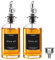 Mamiddle Set de Bouteilles d'Huile et de Vinaigre pour la Cuisine (Argent-350ml)