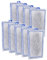 xbbwmrs Filtri per acquario, 9 pezzi, cartucce di ricambio medie per filtro per acquario Tetra Whisper Bio-Bag Fish Filter 5i 10i IQ10 PF10.