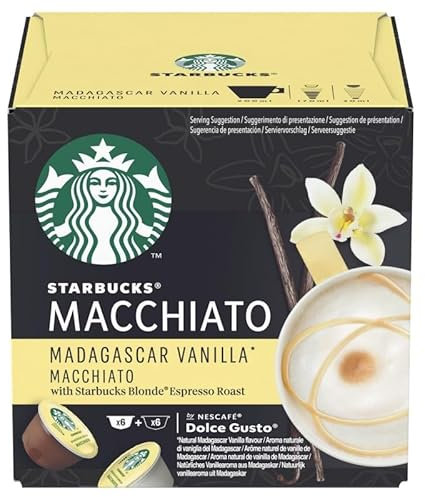 By - Capsules de Café Macchiato Vanille - 132g - Saveur intense et crémeuse pour un café d'exception - Le Lot De 3