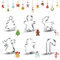 GYHWOFUL 6PCS Ausstechformen Weihnachten, Edelstahl Plätzchen Ausstecher, Keksausstecher für Kinder Geburtstag Party Deko, Weihnachtsbaum, Lebkuchenmann, Spazierstock, Schneemann, Hirsch, Glocken