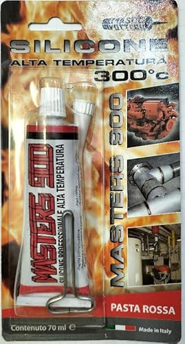 silicone alta temperatura pasta rossa 300gradi 70ml master900