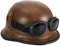 Helm Vintage Braun Schutzhelm Motorradhelme Damen Herren Mit Brille