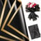 woric 25 Blatt Blumen Papier, Blumenstrauß Papier Geschenkpapier Schwarz Blumenpapier Wasserdicht für Geschenkverpackung Kunst Handwerk Blumen Hochzeit Abschluss Verpackung (58x58cm)