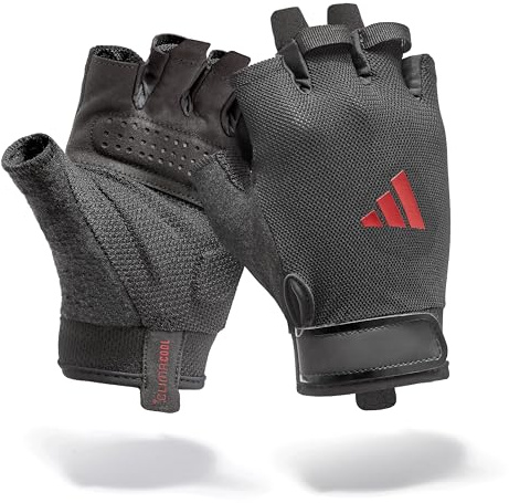 adidas Essential Trainingshandschuhe - feuchtigkeitsabsorbierende Aeroready Technologie gepaart mit Einer äußerst komfortablen, strapazierfähigen Handinnenfläche aus Velourlederimitat