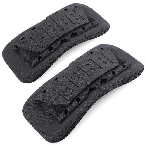 WYNEX Schultergurt Pad mit Vest Carrier, 2 Pack Rucksack Strap Cushion Pads Bag Strap Soft Mesh Pads mit taktischen Ausrüstung für Männer