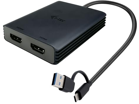 I-Tec UsB-A/usB-C Dual 4k/60 Hz Hdmi Video Adapter (I-Tec UsB-A/c 2x Hdmi Adapter - Dual 4k Hdmi Video Adapter)