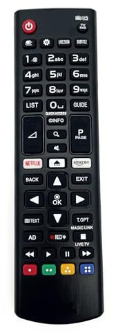 JZK Mando a distancia para LG Smart TV, mando a distancia de repuesto para televisor LG LED LCD, no requiere configuración