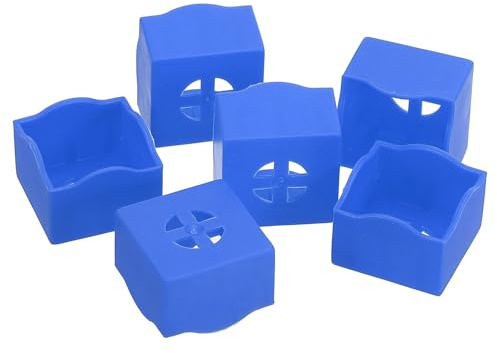 PATIKIL Pool Chalk Holder, 8er Pack Billardkreide-Aufbewahrungshalter Tragbarer Queue-Kreidehalter Billardtisch-Zubehör für Poolkreide, Blau