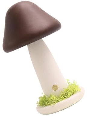 Colcolo Lampada a in legno Luce ambientale Moderna decorativa Lampada da comodino creativa Luce notturna a LED per soggiorno Decorazione per la casa, Marrone Nuovo, L Warm Light