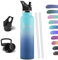 HoneyHolly Bouteille Isotherme 1L, étanche sans BPA, Gourde Isotherme, Double Paroi, Bouteille, 18/8 Acier Inoxydable, Gourde INOX, Bouteille d'eau pour Sport, Randonnée, École, Bureau