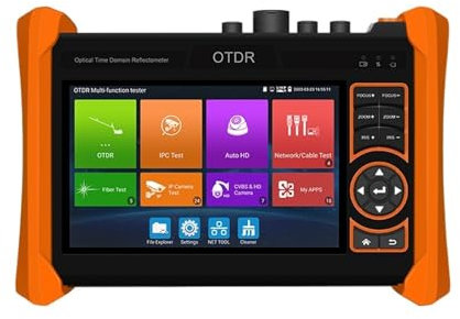 HEALBYBLE 5.4 Inch Ip Cctv Camera Tester Handheld 4K H.265 8MP ADH/TVI/CVI OPM VFL Fiber Cable Tester, Combined With OTDR MT-6510,Full Features Tester(MT-6510 32 30dB)
