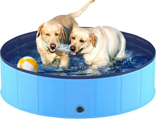 Piscine pour Chiens et Chats Baignoire Pliable PVC Bassin de Baignade Multifonctionnelle Bathtub pour Animaux Portable Extérieur Intérieur Petit Bathtub pour Animaux Grands Petit Chien,Chat,Enfant