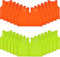 Malloom 24 Stück Fußball Leibchen für Erwachsene, ohne Logo Trainingsleibchen Fussball Leibchen Kinder Erwachsene, Team-Spiel Bibs für Fußball, Basketball, Volleyball - Grün & Orange