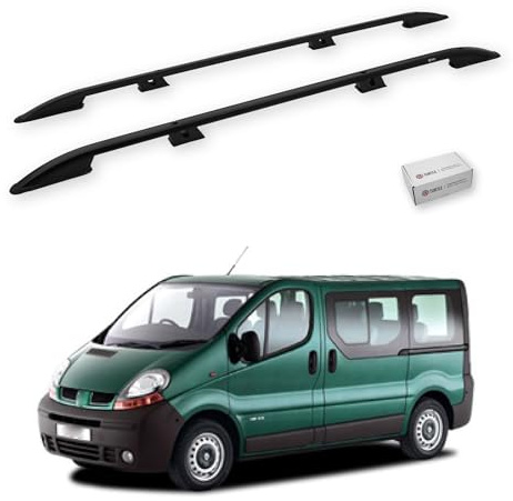 TURTLE Für Renault Trafic (X83) 2001-2014 / Kurzes Chassis Crown Dachreling | SCHWARZ