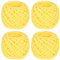 Coopay Chunky Wolle zum Häkeln, 4 x 90g Dicke Wolle zum Stricken Dickes Garn, Plüschgarn Wolle zum Stricken, Weich Wolle Dickes Garn Flauschig für Decken, Schals, Puppen, Samtig Plüschwolle - Gelb