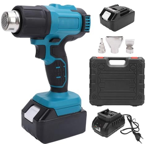 Pistola de calor inalámbrica con pantalla Digital LCD, equipo portátil de pistola de aire caliente para profesionales