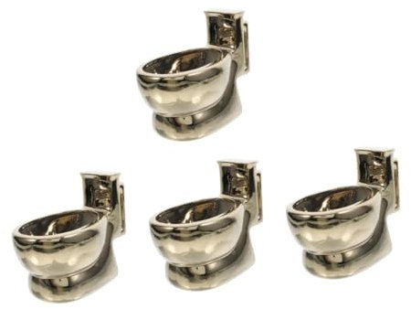 Ciieeo 4 Pièces fausse tasse de toilette tasse de café de toilette tasse à expresso de voyage thé mug cafe verre cafe cuvette carafe tasse de café drôle tasse de toilette avec caca caché