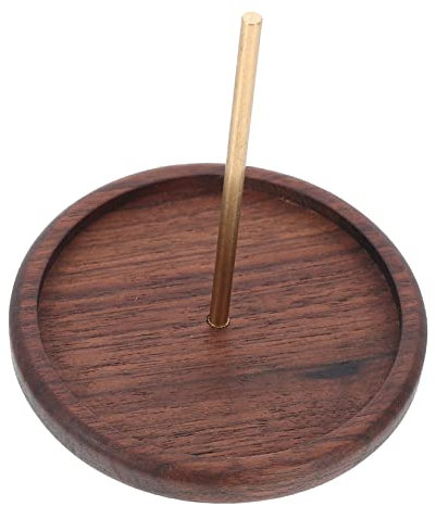 Angoily Handgefertigter Holz-spulenhalter Aus Massivem Walnussholz Abnehmbar Und Langlebig Praktischer Faden-organizer Für Nähgarn Stickgarn Und Bead Stringing Verbessertes Arbeiten Für Di