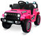 Voiture éLectrique pour Enfants 12 V, téléCommande 2,4 GHz, Bluetooth, Musique, Klaxons Et Phares, Trois Vitesses réGlables (Rose)