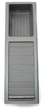 Console Centrale de Voiture Volets Coulissants Console de Voiture Console Coffre de Voiture Partie de Voiture Porte-gobelet à Eau Utilisation adaptée pour BMW E46 318I 318i 318D 320D 320i 330i(Gray)