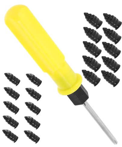 OUNONA Kit Riparazione Pneumatici 21 Pezzi Chiodi in Gomma e Cacciavite per Auto Set Completo per Riparazione Forature e Piccoli Fori