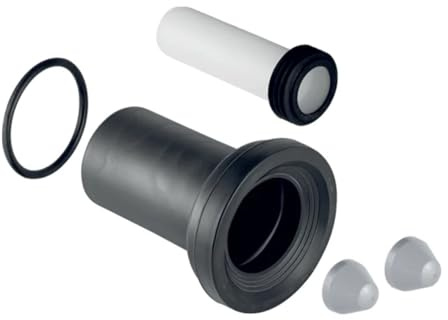 Set de raccordement pour WC suspendu longueur 18,5 cm avec joint à lèvre 152.404.11.1