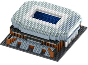 FOCO Offizielles Lizenzprodukt Everton FC Hill Dickinson BRXLZ Mini-Stadion 3D Bricks Konstruktionsspielzeug Model