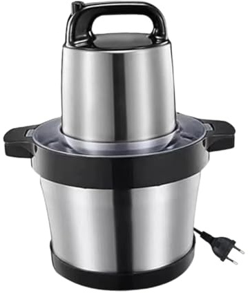 Sharplace Robot culinaire multifonction avec hachoir à viande, grande capacité 6L, puissant, en acier inoxydable et mélangeur à ail.