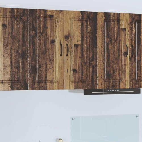 Mazoravella Geschirrspülerfront Kalmar Altholz Küchen-Wandschrank Holzwerkstoff 80 x 31 x 80 cm mit Stauraum und moderner Ablage für Küche Esszimmer und Vorratsraum